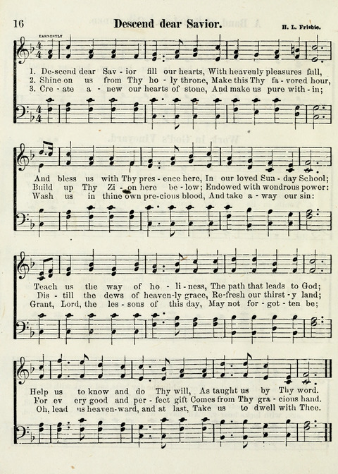 Chapel Gems for Sunday Schools: selected from "Our Song Birds," for 1866, the "Snow bird," the "Robin," the "Red bird" and the "Dove" page 16