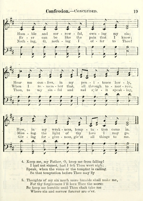 Chapel Gems for Sunday Schools: selected from "Our Song Birds," for 1866, the "Snow bird," the "Robin," the "Red bird" and the "Dove" page 19