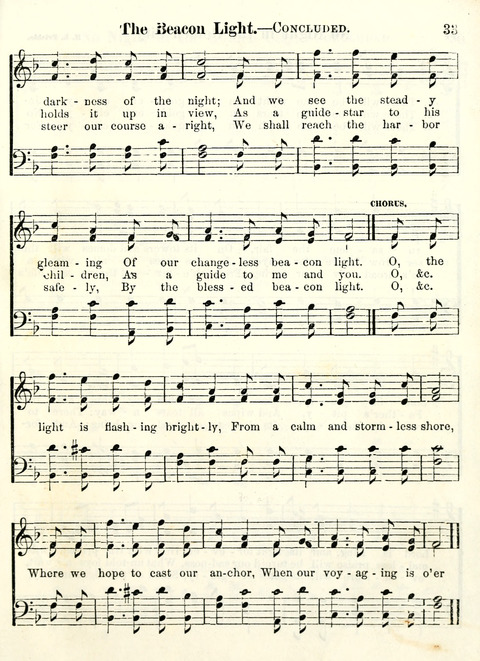 Chapel Gems for Sunday Schools: selected from "Our Song Birds," for 1866, the "Snow bird," the "Robin," the "Red bird" and the "Dove" page 33