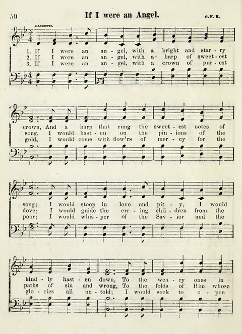 Chapel Gems for Sunday Schools: selected from "Our Song Birds," for 1866, the "Snow bird," the "Robin," the "Red bird" and the "Dove" page 50