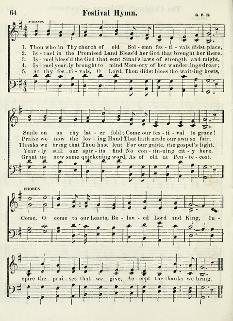 Chapel Gems for Sunday Schools: selected from "Our Song Birds," for 1866, the "Snow bird," the "Robin," the "Red bird" and the "Dove" page 64