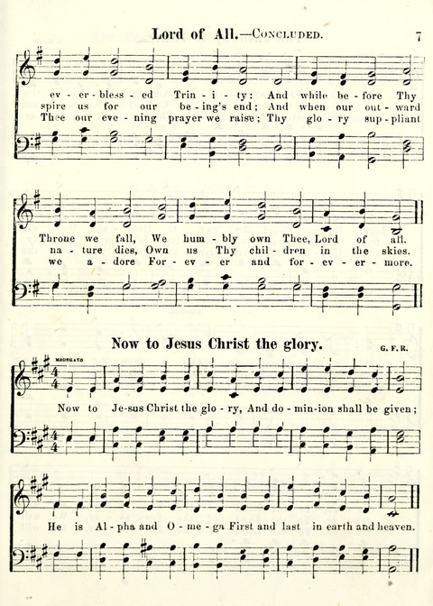 Chapel Gems for Sunday Schools: selected from "Our Song Birds," for 1866, the "Snow bird," the "Robin," the "Red bird" and the "Dove" page 7