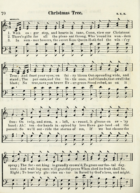 Chapel Gems for Sunday Schools: selected from "Our Song Birds," for 1866, the "Snow bird," the "Robin," the "Red bird" and the "Dove" page 70