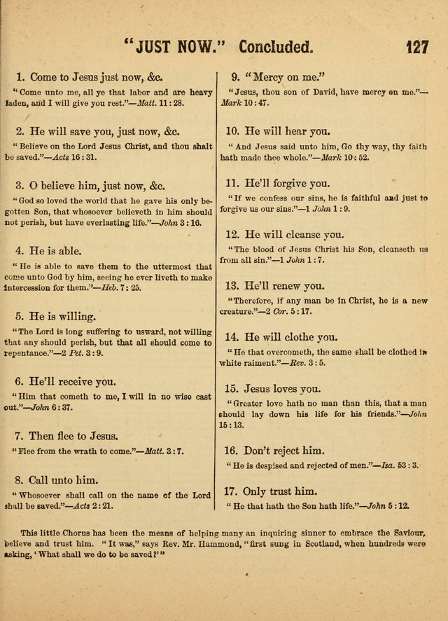 Crystal Gems for the Sabbath School: containing a choice collection of new hymns and tunes, suitable for anniversaries, and all other exercises of the Sabbath-school... page 127