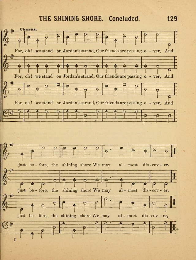 Crystal Gems for the Sabbath School: containing a choice collection of new hymns and tunes, suitable for anniversaries, and all other exercises of the Sabbath-school... page 129