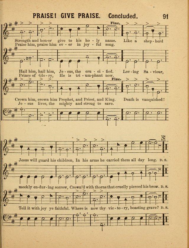 Crystal Gems for the Sabbath School: containing a choice collection of new hymns and tunes, suitable for anniversaries, and all other exercises of the Sabbath-school... page 91