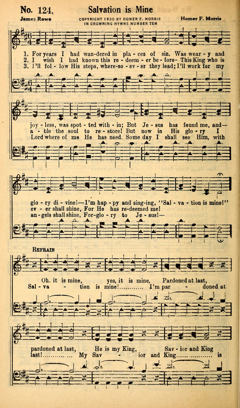 Crowning Hymns No. 10: for Conventions, Singing Societies, Etc. page 147