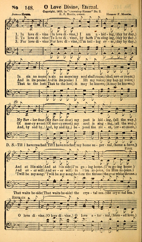 Crowning Hymns No. 10: for Conventions, Singing Societies, Etc. page 169