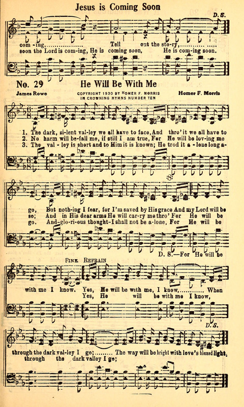 Crowning Hymns No. 10: for Conventions, Singing Societies, Etc. page 28