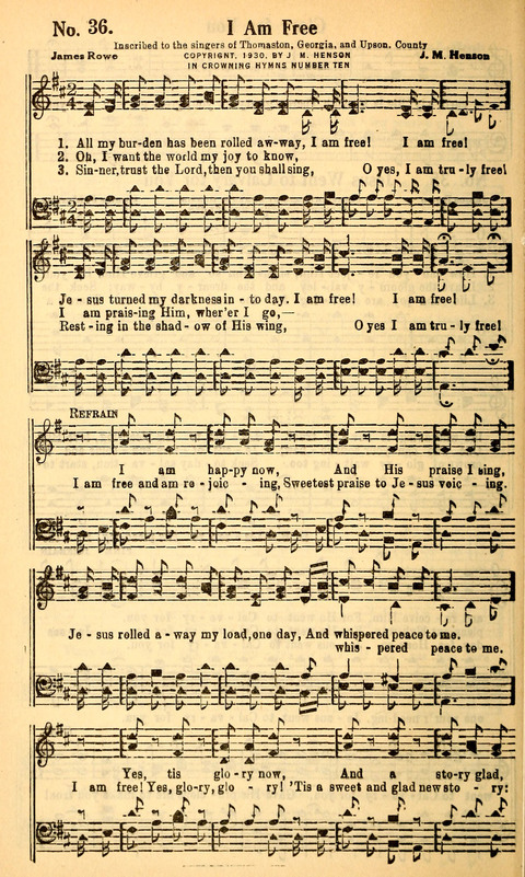 Crowning Hymns No. 10: for Conventions, Singing Societies, Etc. page 35