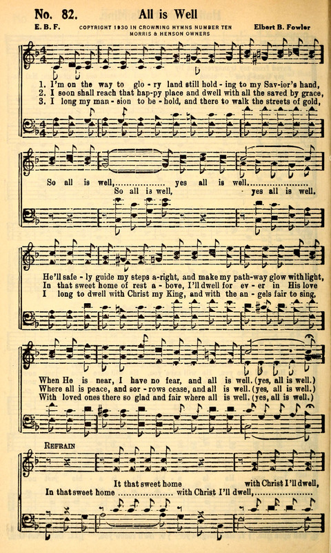 Crowning Hymns No. 10: for Conventions, Singing Societies, Etc. page 77