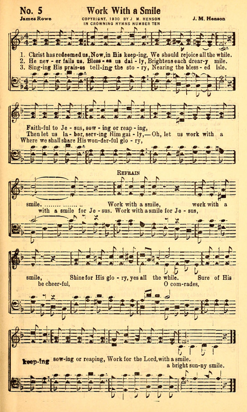 Crowning Hymns No. 10: for Conventions, Singing Societies, Etc. page 8