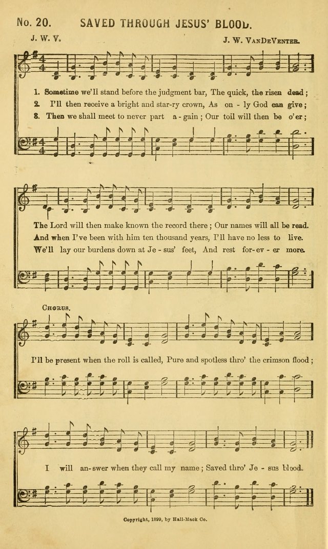 Choice Hymns No. 1: for use in the church, Sunday-school, young people