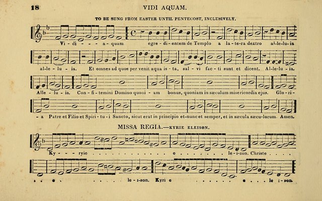 The Catholic Harp: containing the morning and evening service of the Catholic Church, embracing a choice collection of masses, litanies, psalms, sacred hymns, anthems, versicles, and motifs page 18