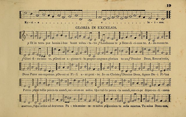 The Catholic Harp: containing the morning and evening service of the Catholic Church, embracing a choice collection of masses, litanies, psalms, sacred hymns, anthems, versicles, and motifs page 19