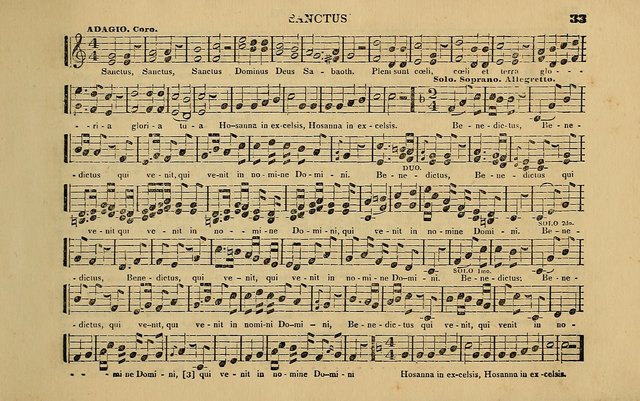 The Catholic Harp: containing the morning and evening service of the Catholic Church, embracing a choice collection of masses, litanies, psalms, sacred hymns, anthems, versicles, and motifs page 33