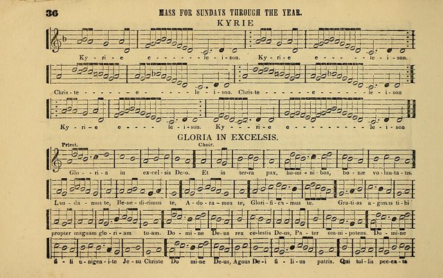 The Catholic Harp: containing the morning and evening service of the Catholic Church, embracing a choice collection of masses, litanies, psalms, sacred hymns, anthems, versicles, and motifs page 36