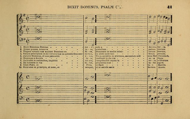 The Catholic Harp: containing the morning and evening service of the Catholic Church, embracing a choice collection of masses, litanies, psalms, sacred hymns, anthems, versicles, and motifs page 41