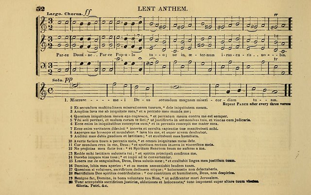 The Catholic Harp: containing the morning and evening service of the Catholic Church, embracing a choice collection of masses, litanies, psalms, sacred hymns, anthems, versicles, and motifs page 52