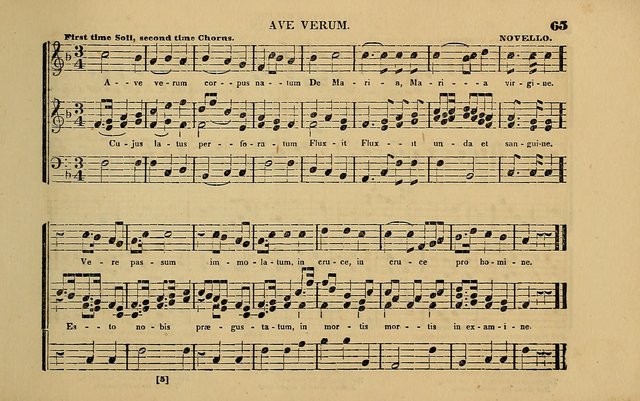 The Catholic Harp: containing the morning and evening service of the Catholic Church, embracing a choice collection of masses, litanies, psalms, sacred hymns, anthems, versicles, and motifs page 65