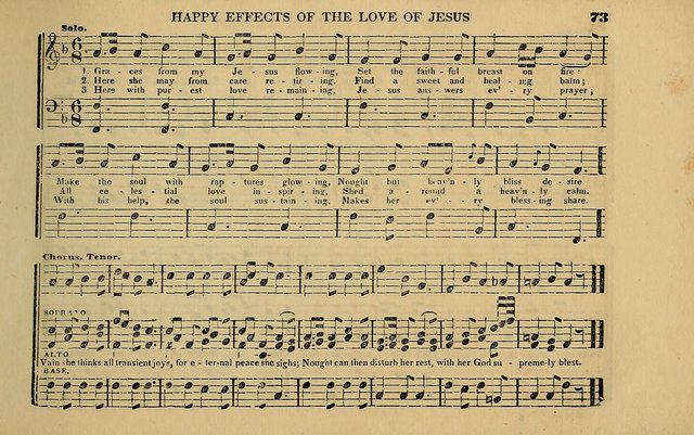 The Catholic Harp: containing the morning and evening service of the Catholic Church, embracing a choice collection of masses, litanies, psalms, sacred hymns, anthems, versicles, and motifs page 73