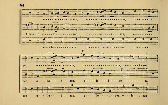 The Catholic Harp: containing the morning and evening service of the Catholic Church, embracing a choice collection of masses, litanies, psalms, sacred hymns, anthems, versicles, and motifs page 84