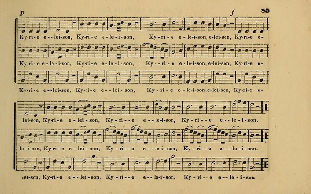 The Catholic Harp: containing the morning and evening service of the Catholic Church, embracing a choice collection of masses, litanies, psalms, sacred hymns, anthems, versicles, and motifs page 85