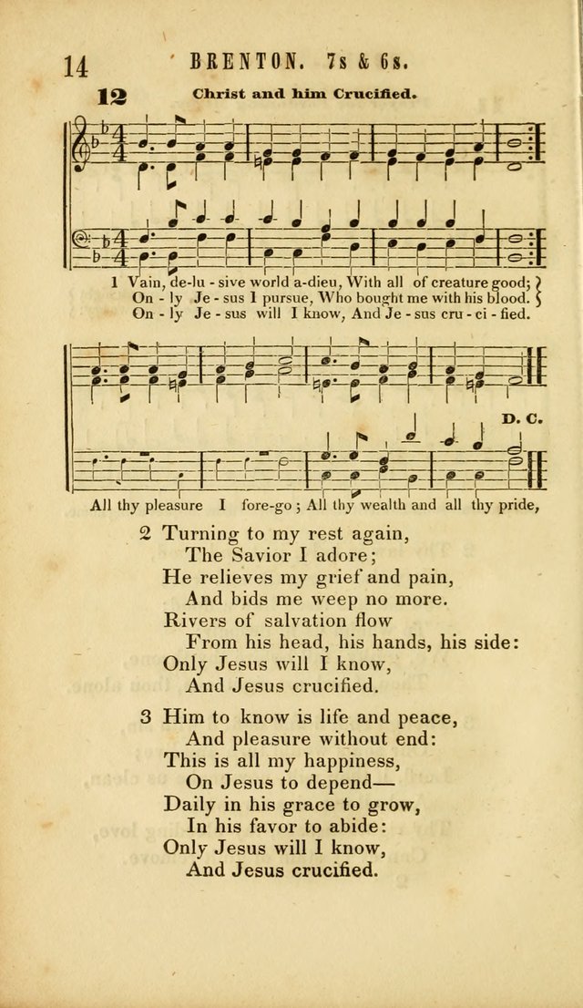 Chapel Hymns: a selection of hymns, with appropriate tunes; adapted to vestry or other social religious meetings page 14