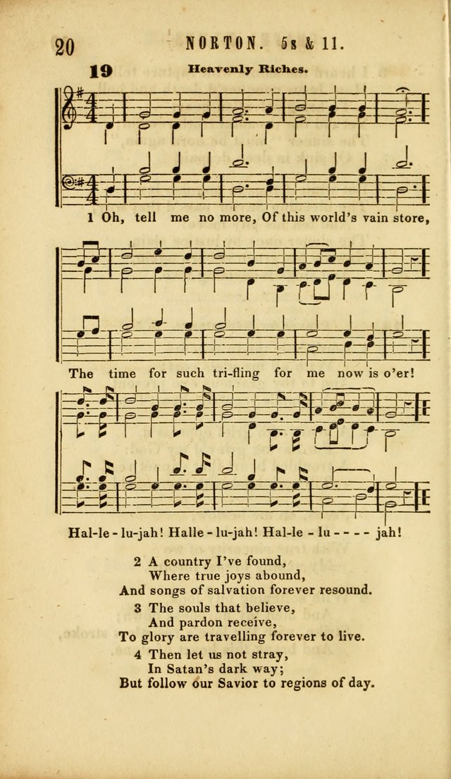 Chapel Hymns: a selection of hymns, with appropriate tunes; adapted to vestry or other social religious meetings page 20