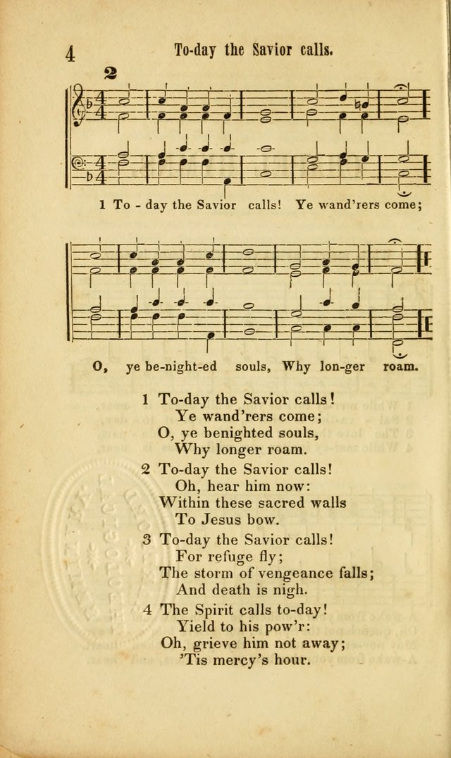 Chapel Hymns: a selection of hymns, with appropriate tunes; adapted to vestry or other social religious meetings page 4