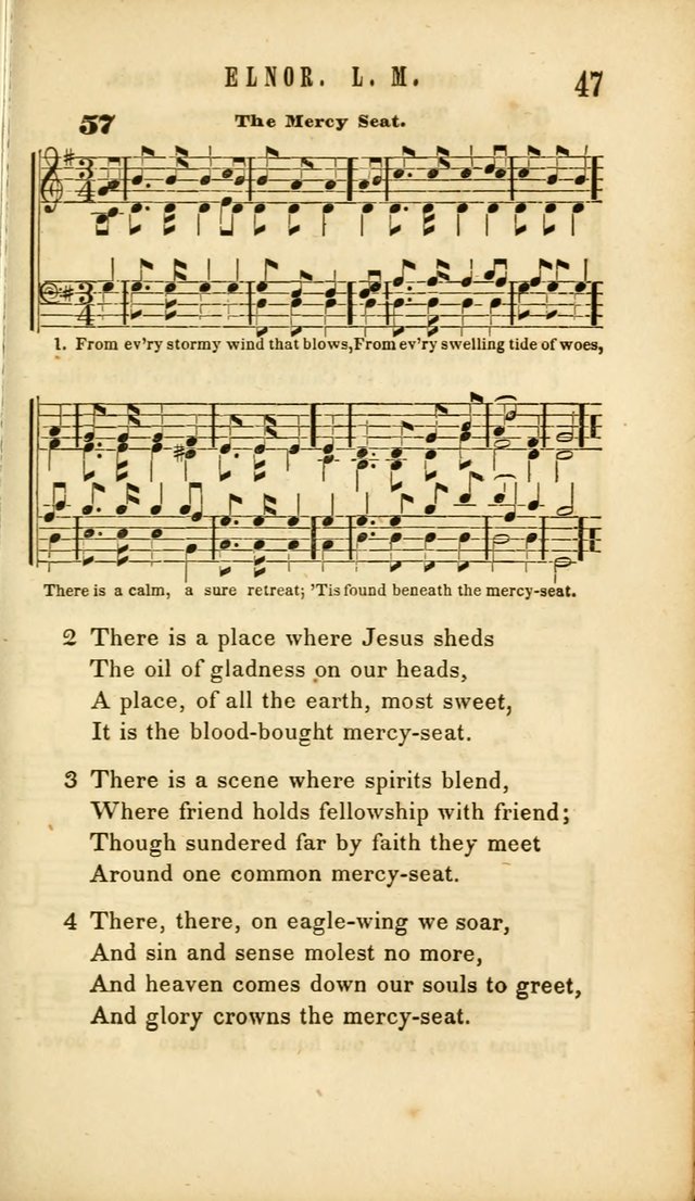 Chapel Hymns: a selection of hymns, with appropriate tunes; adapted to vestry or other social religious meetings page 47