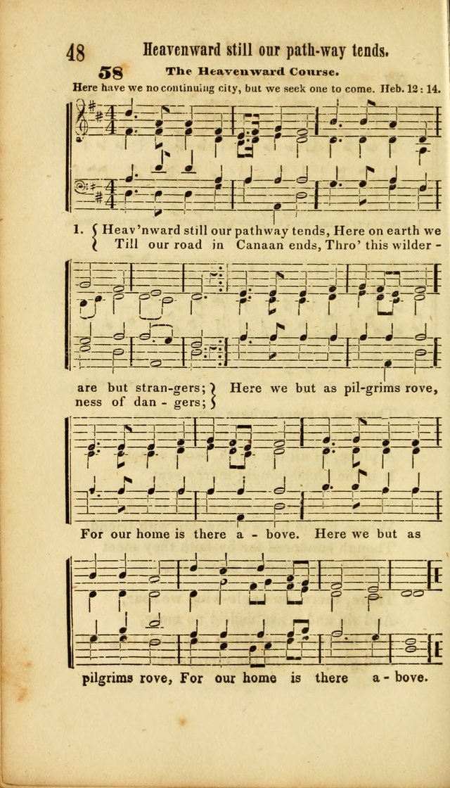 Chapel Hymns: a selection of hymns, with appropriate tunes; adapted to vestry or other social religious meetings page 48