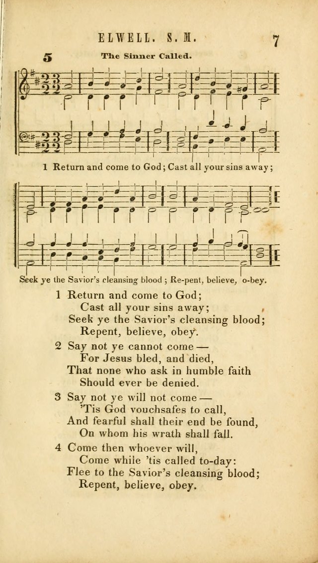 Chapel Hymns: a selection of hymns, with appropriate tunes; adapted to vestry or other social religious meetings page 7