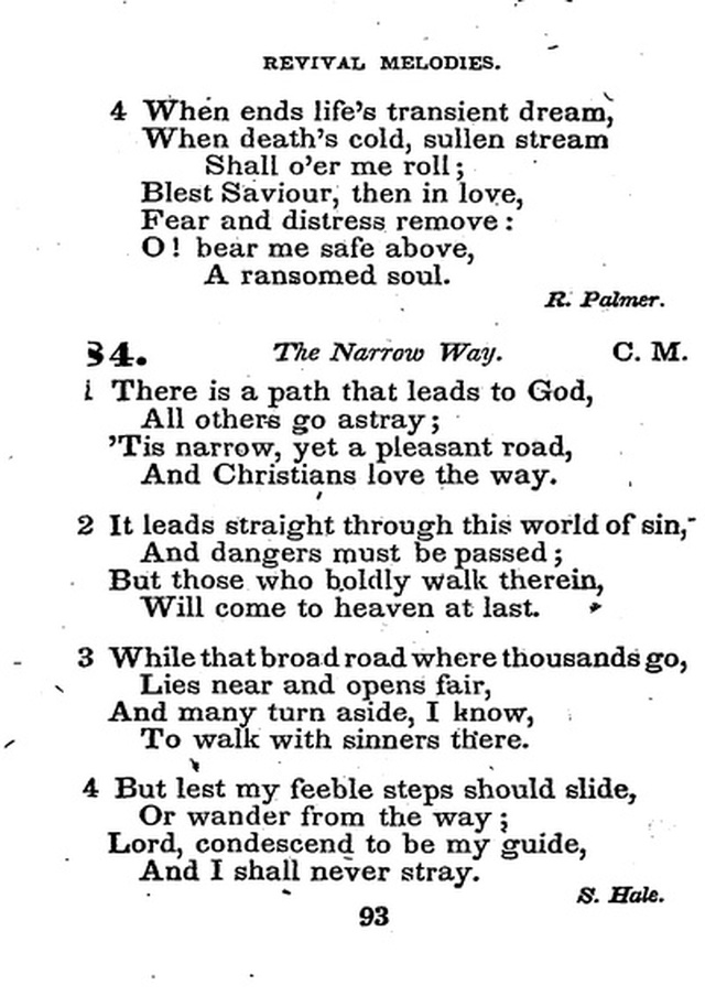 Conference Hymns. a new collection of hymns, designed especially for use in conference and prayer meetings, and family worship. page 107