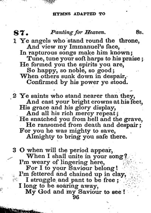 Conference Hymns. a new collection of hymns, designed especially for use in conference and prayer meetings, and family worship. page 110