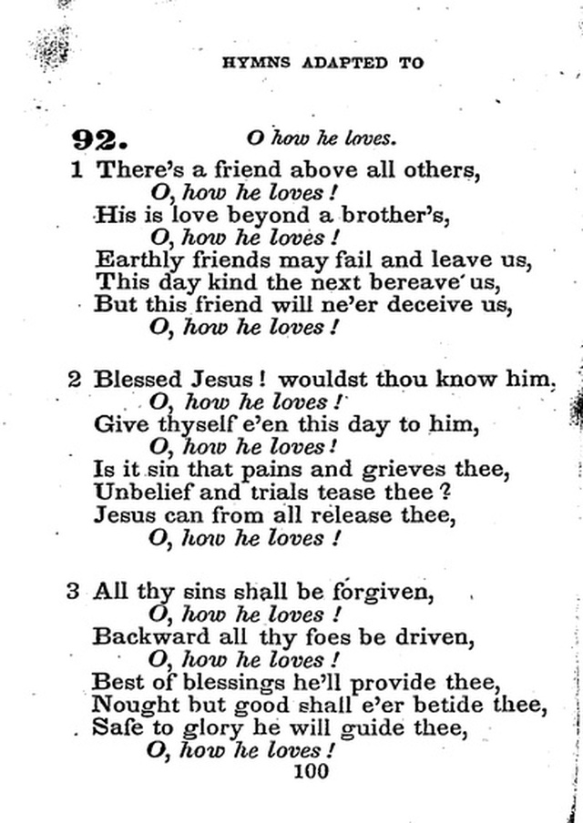 Conference Hymns. a new collection of hymns, designed especially for use in conference and prayer meetings, and family worship. page 114