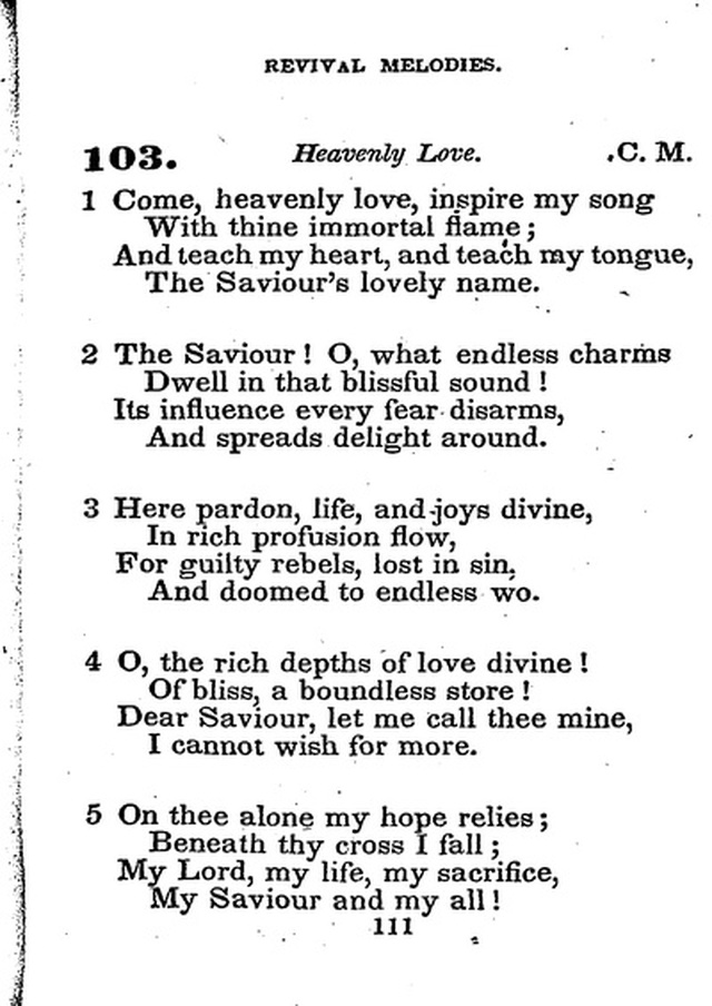 Conference Hymns. a new collection of hymns, designed especially for use in conference and prayer meetings, and family worship. page 125