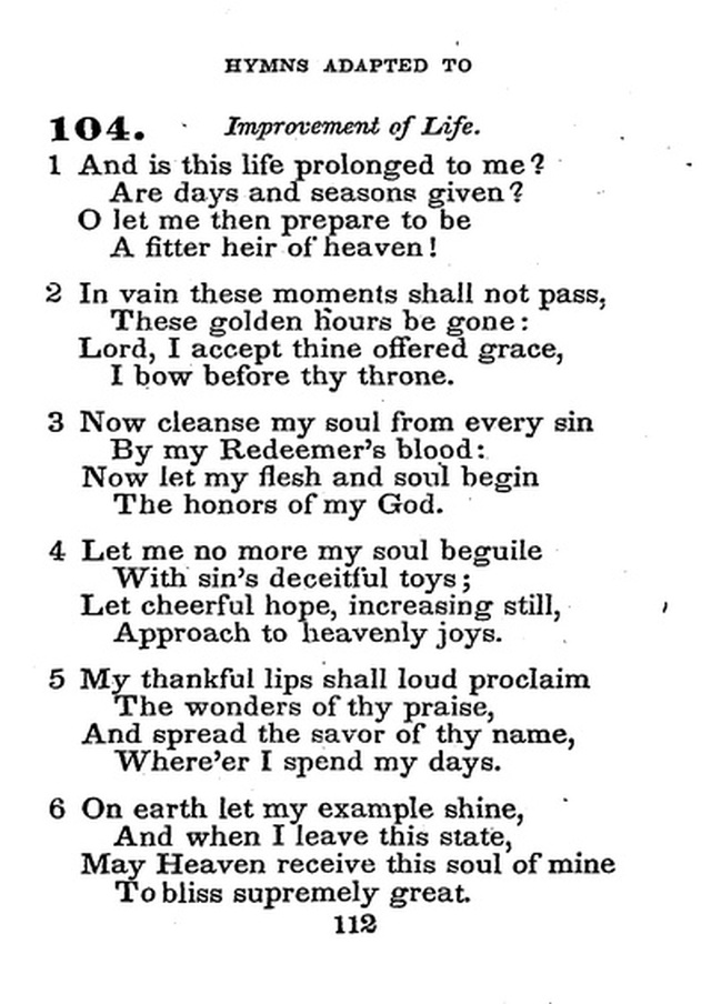 Conference Hymns. a new collection of hymns, designed especially for use in conference and prayer meetings, and family worship. page 126