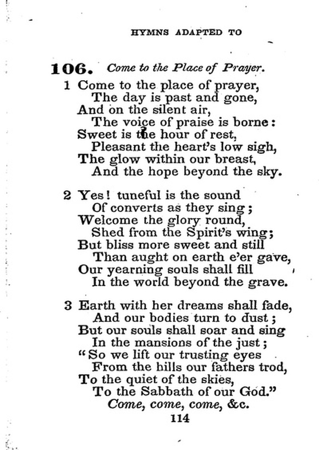 Conference Hymns. a new collection of hymns, designed especially for use in conference and prayer meetings, and family worship. page 128