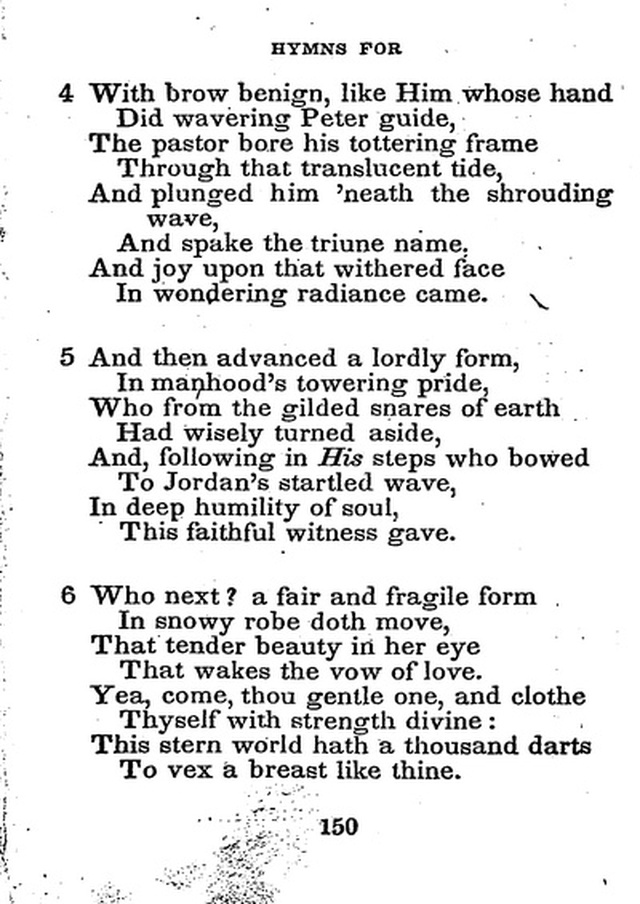 Conference Hymns. a new collection of hymns, designed especially for use in conference and prayer meetings, and family worship. page 164