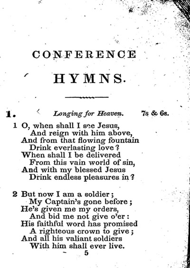 Conference Hymns. a new collection of hymns, designed especially for use in conference and prayer meetings, and family worship. page 17