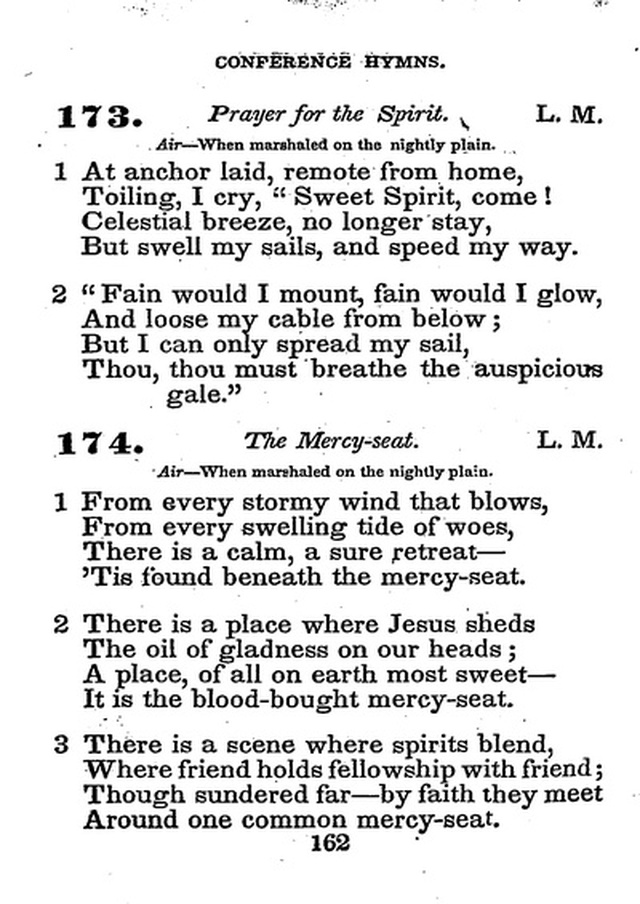 Conference Hymns. a new collection of hymns, designed especially for use in conference and prayer meetings, and family worship. page 176