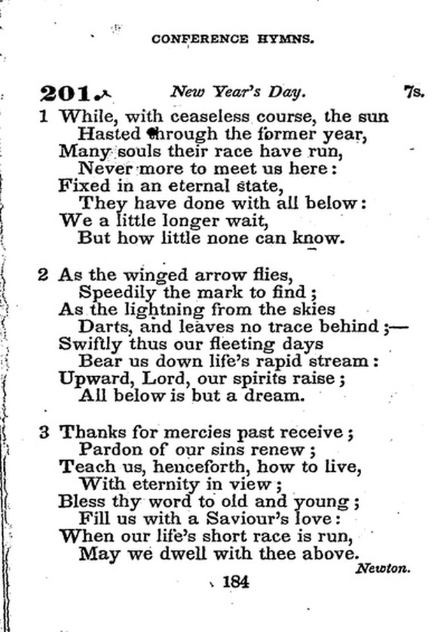 Conference Hymns. a new collection of hymns, designed especially for use in conference and prayer meetings, and family worship. page 198