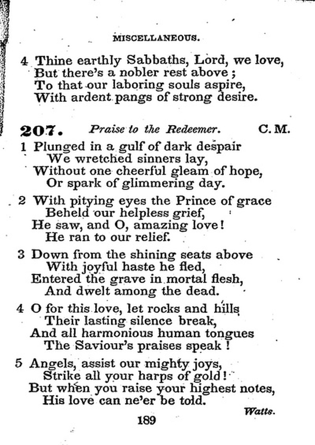 Conference Hymns. a new collection of hymns, designed especially for use in conference and prayer meetings, and family worship. page 203