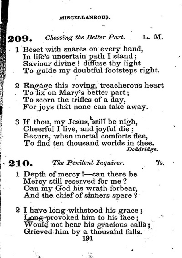 Conference Hymns. a new collection of hymns, designed especially for use in conference and prayer meetings, and family worship. page 205