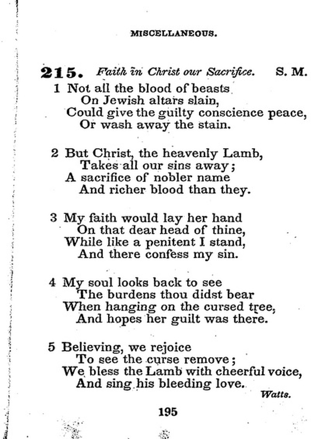 Conference Hymns. a new collection of hymns, designed especially for use in conference and prayer meetings, and family worship. page 209