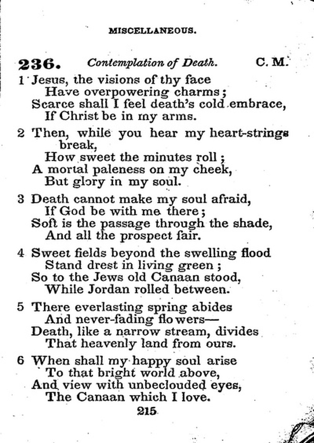 Conference Hymns. a new collection of hymns, designed especially for use in conference and prayer meetings, and family worship. page 229