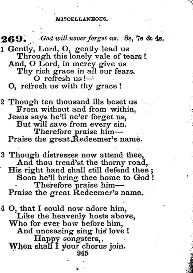 Conference Hymns. a new collection of hymns, designed especially for use in conference and prayer meetings, and family worship. page 259