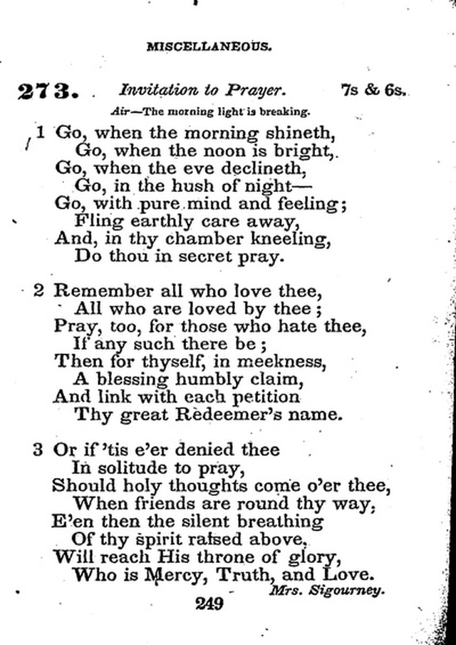 Conference Hymns. a new collection of hymns, designed especially for use in conference and prayer meetings, and family worship. page 263