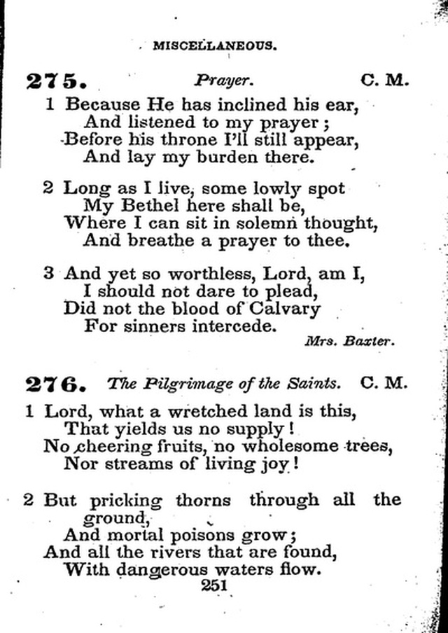 Conference Hymns. a new collection of hymns, designed especially for use in conference and prayer meetings, and family worship. page 265